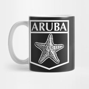 Aruba Island Design, with white lettering Mug